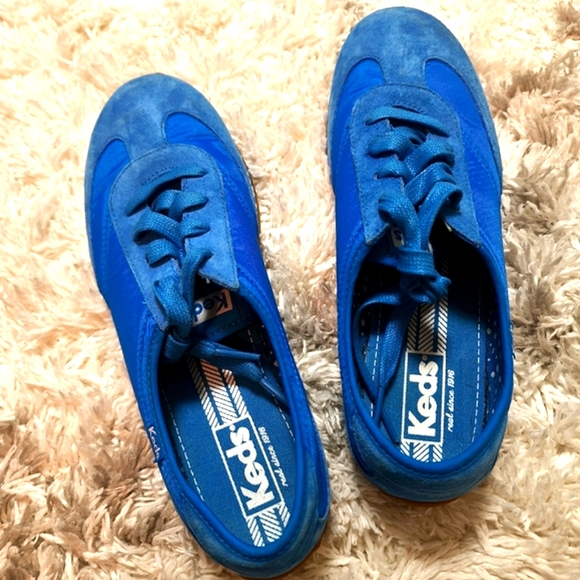 Keds Women’s Blue Confetti Sneakers Size 7 - Picture 2 of 12